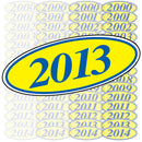 Oval Year Signs