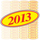 Oval Year Signs