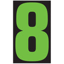 9 1/2" Chartreuse Numbers