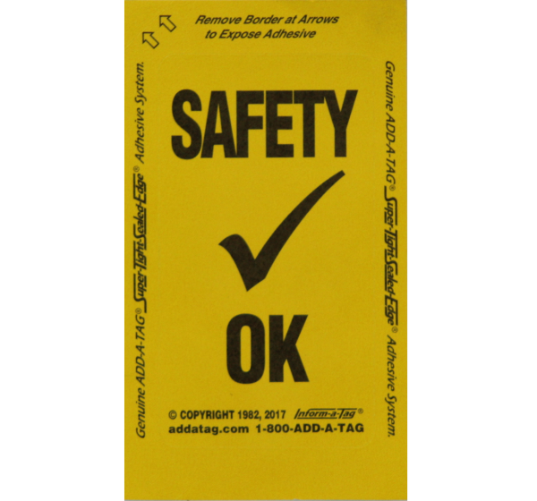 Safety Check Stickers